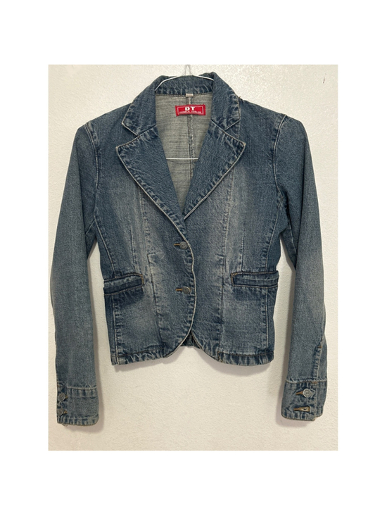 Daniela Tobler Jackets & Blazers - Daniela Tobler DT Vintage Denim Blazer Jacket Medium Wash Blue Womens Size M 126